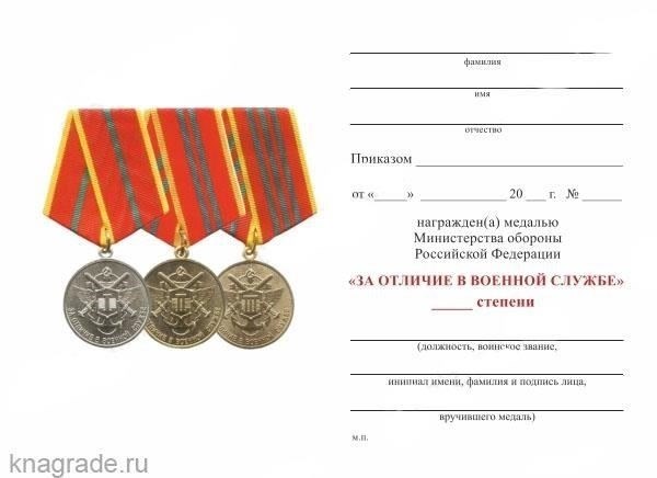 Критерии для награждения медалью «За отличие в службе» 3-й степени