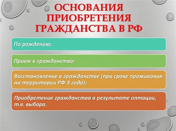 Необходимые документы для оформления гражданства РФ