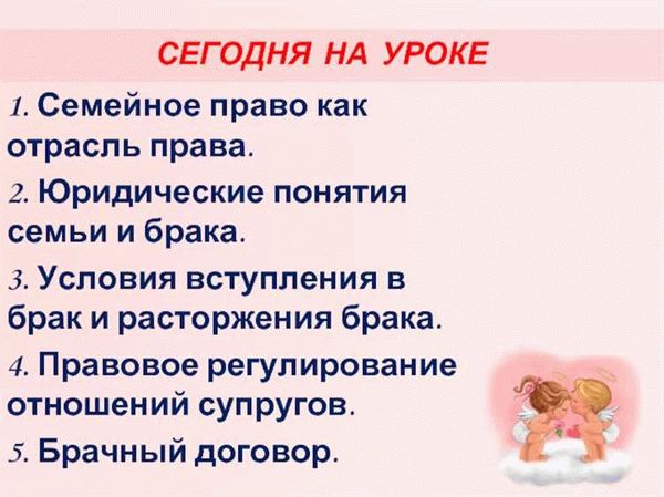 Правила в браке