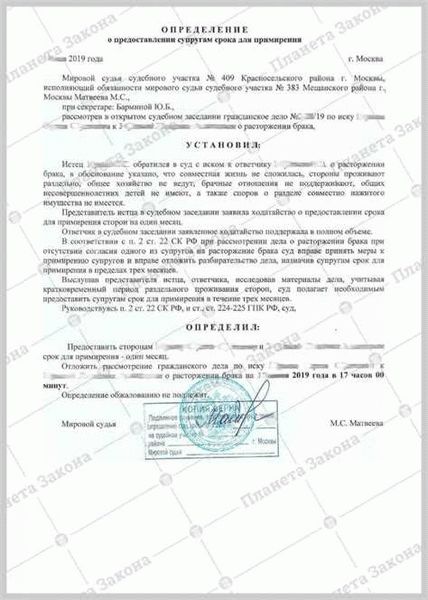 1. Прекращение супружеских прав и обязанностей