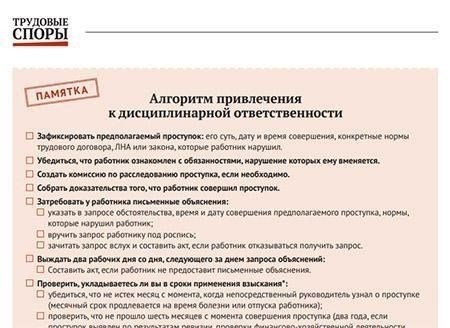 Процесс уведомления работника о нарушении требует соблюдения четкой и формальной процедуры. Ниже приведен пошаговый подход, обеспечивающий правильное решение подобных вопросов: