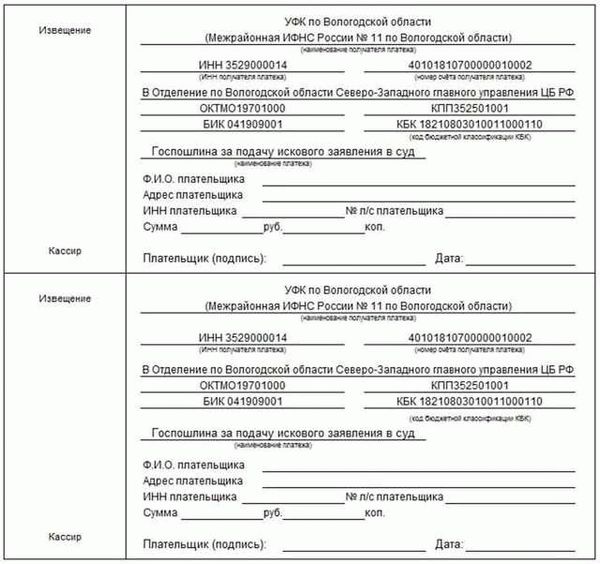 Шаги для расчета госпошлины при разделе имущества