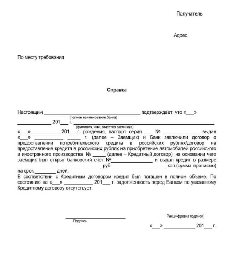 Влияние на погашение кредита и требования к документам